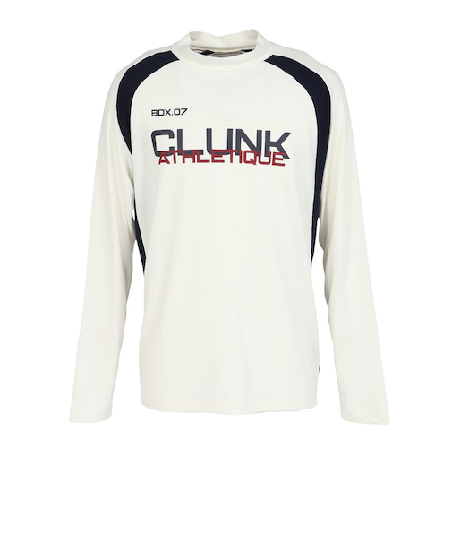 クランク（CLUNK）ゴルフウェア 長袖 ミップストレッチハイネックシャツ CL5STG55 WHT