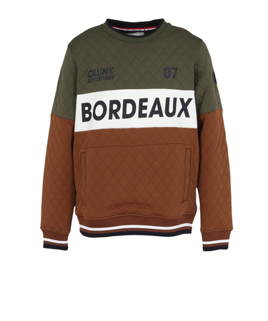 クランク（CLUNK）ゴルフウェア 長袖 キルティングJQプルオーバー CL5STY52 BRN