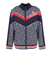 クランク(CLUNK)ゴルフウェア ジャガードニットジャケット CL5STY50 NVY