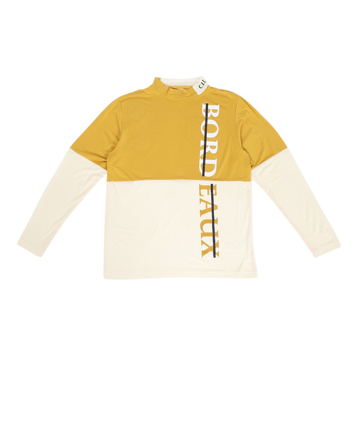 クランク（CLUNK）ゴルフウェア 2トーンハイネックシャツ CL5STG54 YEL