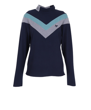 クランク（CLUNK）ゴルフウェア Vラインハイネックシャツ CL5SUG60 NVY