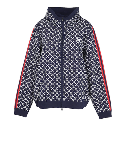 【新品】クランク CLUNK ゴルフウェア ジャガードニットパーカー L クランク（CLUNK）ゴルフウェア ジャガードニットパーカー CL5SUY57