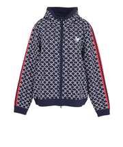 クランク（CLUNK）ゴルフウェア ジャガードニットパーカー CL5SUY57 NVY