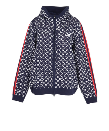 クランク（CLUNK）ゴルフウェア ジャガードニットパーカー CL5SUY57 NVY