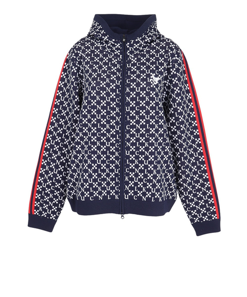 クランク（CLUNK）ゴルフウェア ジャガードニットパーカー CL5SUY57 NVY