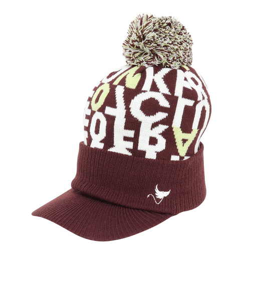 クランク（CLUNK）帽子 つば付きニットキャップ CL5SWA05 BRN