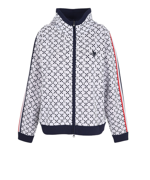 クランク（CLUNK）ゴルフウェア ジャガードニットパーカー CL5SUY57 WHT