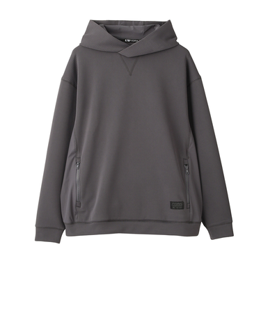 ゴルフウェア アウター 長袖パーカー グリッドミドラー プルオーバーフーディー FV5UTG06 GRY