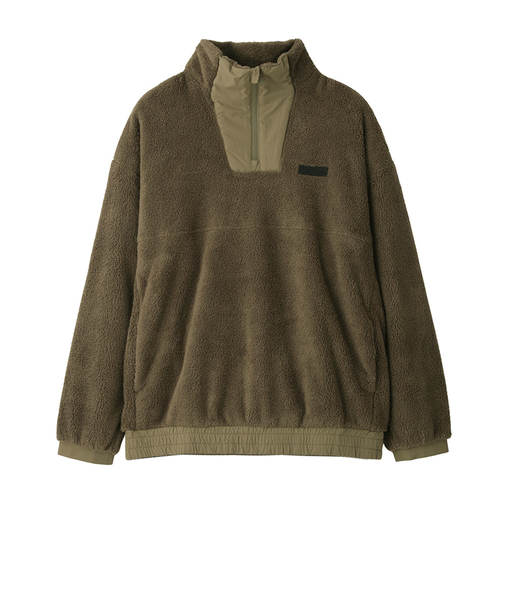 ゴルフウェア シェルスタンドジップ ハープジップモックプルオーバー FV5UTG01 KHK