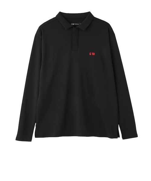 ゴルフウェアセット 赤ポロシャツ 黒長袖 大幅値下げ！ ゴルフウェア 長袖ポロシャツ FV5UTG09 BLK｜ヴィクトリアゴルフの通販