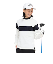 クランク（CLUNK）ゴルフウェア ロゴJQ 長袖ニット CL5SUJ03 WHT