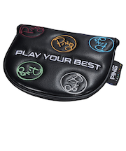 ピン（PING）ゴルフ ダンシングピン パターカバー マレット HC-U2603 39087-02 BK