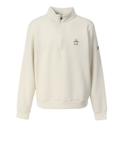 マンシング（MUNSING）ゴルフウェア 吸湿発熱 スタンドカラー ハーフジップ カットソー MG5FSW80M WH00