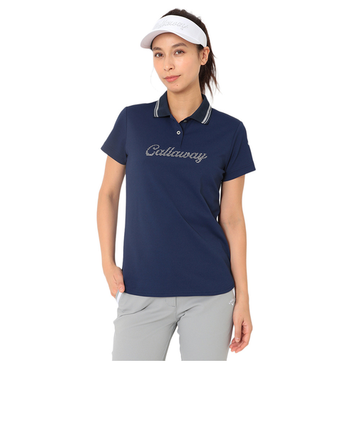 キャロウェイ（CALLAWAY）ゴルフウェア ポリエステルカノコ 半袖ポロシャツ C26134200-1120