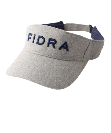 フィドラ（FIDRA）ゴルフ 帽子 ピーチ起毛バイザー FD5SVD10 GRY