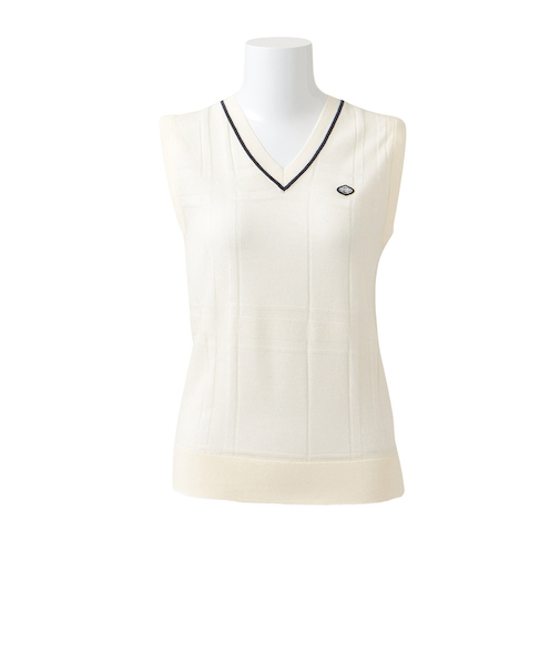 フィドラ（FIDRA）ゴルフウェア Vネックベスト FD5SUK02 WHT