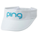ピン（PING）帽子 ツアーバイザー ホワイト/ターコイズ HW-L2502 WH/TQ 38219