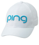ピン（PING）帽子 ツアーキャップ ホワイト/ターコイズ HW-L2501 WH/TQ 38218