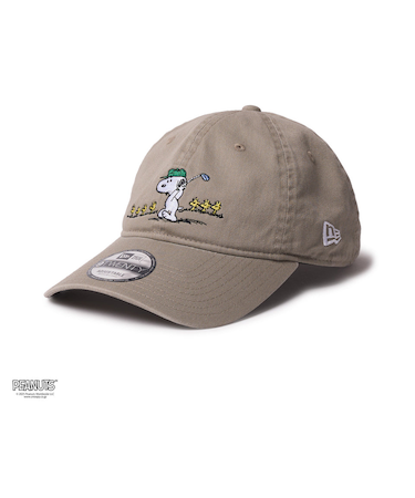 ニューエラ（NEW ERA）帽子 ゴルフ 9TWNTY ロングバイザー ピーナッツ スヌーピー ウッドストックと仲間たち 14682551
