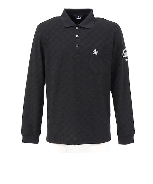 マンシング（MUNSING）ゴルフウェア 吸汗速乾 リンクスジャカード 長袖