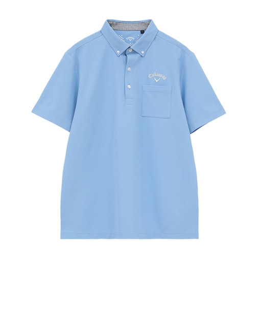 キャロウェイ（CALLAWAY）ゴルフウェア DRYPLUS 鹿の子ボタンダウン半袖シャツ C26134160-1110