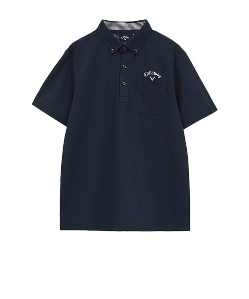 キャロウェイ（CALLAWAY）ゴルフウェア DRYPLUS 鹿の子ボタンダウン半袖シャツ C26134160-1120