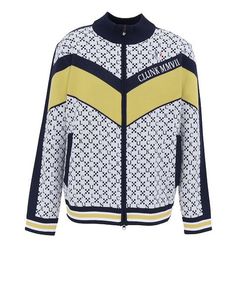 クランク（CLUNK）ゴルフウェア アウター 保温 ジャガードニット