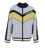 クランク(CLUNK)ゴルフウェア アウター 保温 ジャガードニットジャケット CL5STY50 WHT