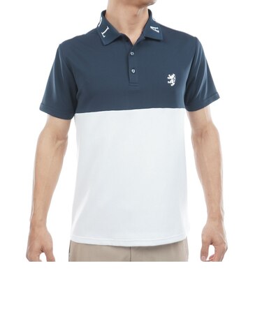 アドミラル ゴルフ(Admiral GOLF)ゴルフウェア カラタッチ カラーブロックポロシャツ ADMA618-NVY