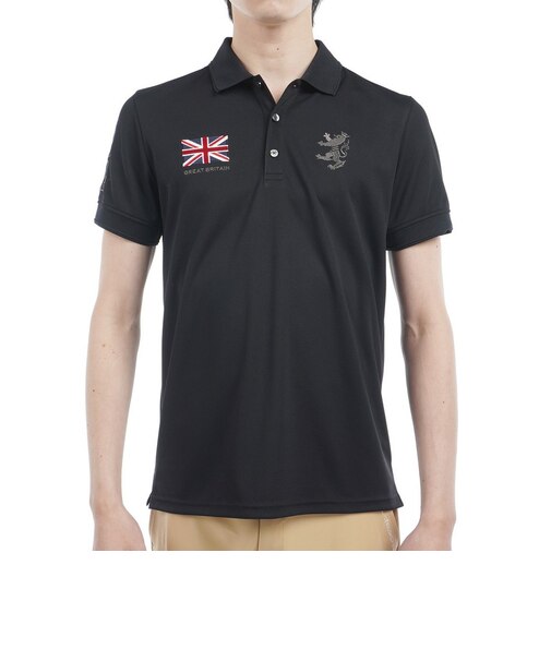 アドミラル ゴルフ(Admiral GOLF)ゴルフウェア フラッグ ポロシャツ ADMA614-BLK