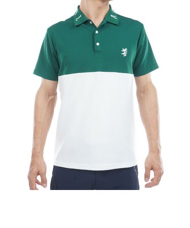 アドミラル ゴルフ(Admiral GOLF)ゴルフウェア カラタッチ カラーブロックポロシャツ ADMA618-DGR