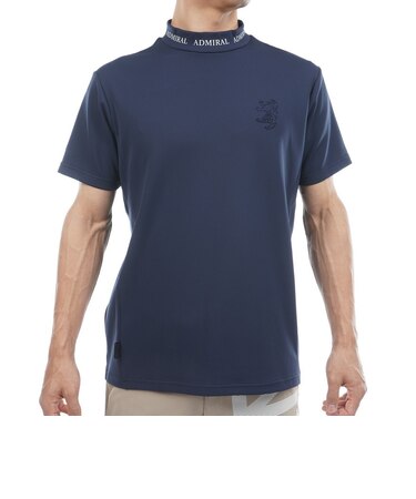 アドミラル ゴルフ（Admiral GOLF）ゴルフ 半袖 カラタッチ ランパントモックネック ADMA619-NVY