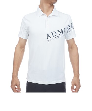 アドミラル ゴルフ（Admiral GOLF）ゴルフウェア カラタッチプラス ロゴポロシャツ ADMA638-WHT