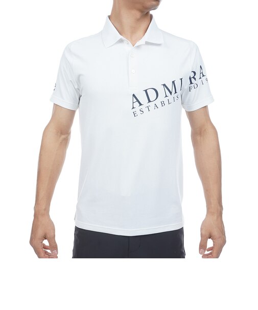 アドミラル ゴルフ（Admiral GOLF）ゴルフウェア カラタッチプラス ロゴポロシャツ ADMA638-WHT