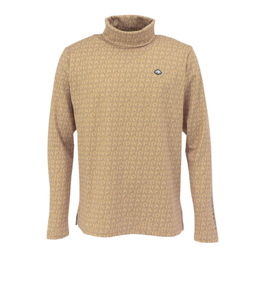 フィドラ（FIDRA）ゴルフウェア 総柄 長袖タートルネック FD5STG22 BEG