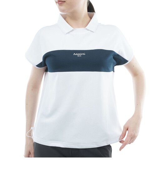 アドミラル ゴルフ(Admiral GOLF)ゴルフウェア ドライカノコ 衿付きプルオンシャツ ADLA617-WHT