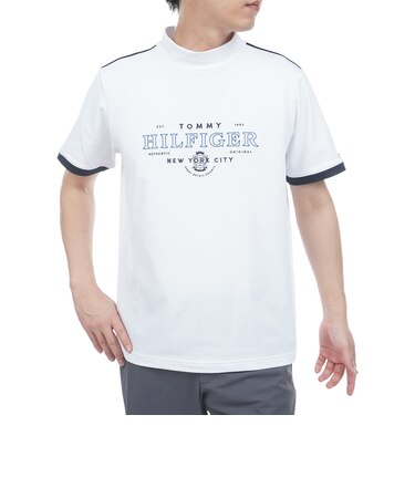 ゴルフウェア クラシック 半袖モックシャツ THMA609-WHT