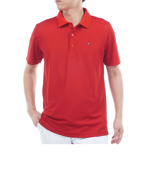 ゴルフウェア ベーシックフラッグ ポロシャツ THMA616-RED