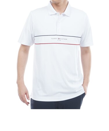 ゴルフウェア スタンダード ロゴポロシャツ THMA613-WHT