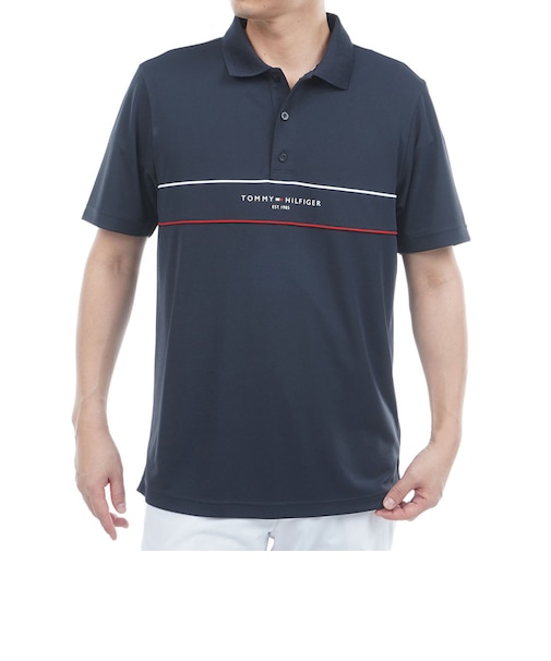 ゴルフウェア スタンダード ロゴポロシャツ THMA613-NVY