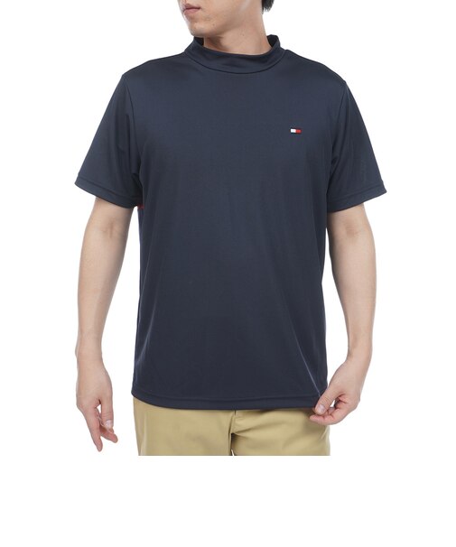 ゴルフウェア ハイブリッド 半袖モックシャツ THMA605-NVY