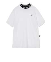 キャロウェイ（CALLAWAY）ゴルフウェア ミニワッフル ジャカード衿 半袖モックネックシャツ C26134105-1030