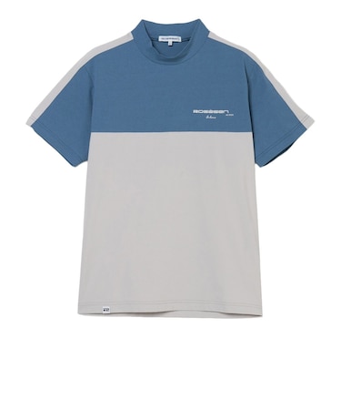 ROSASEN（ROSASEN）ゴルフウェア 切替半袖クルーネックシャツ 047-25241-26SS-096