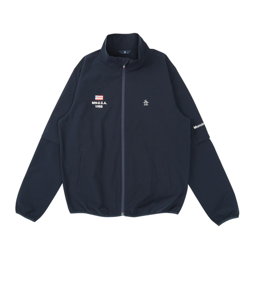 マンシング（MUNSING）ゴルフウェア はっ水ストレッチディタッチャブルブルゾン MG6SJK33M NV00