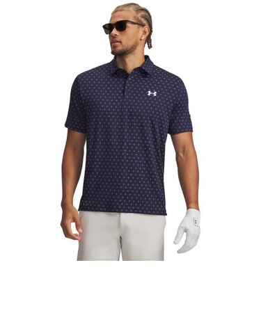 アンダーアーマー（UNDER ARMOUR）ゴルフウェア プレーオフ3.0 プリント ポロシャツ 1378677 427