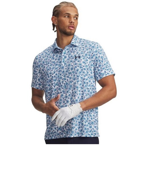 アンダーアーマー（UNDER ARMOUR）ゴルフウェア プレーオフ3.0 プリント ポロシャツ 1378677 123