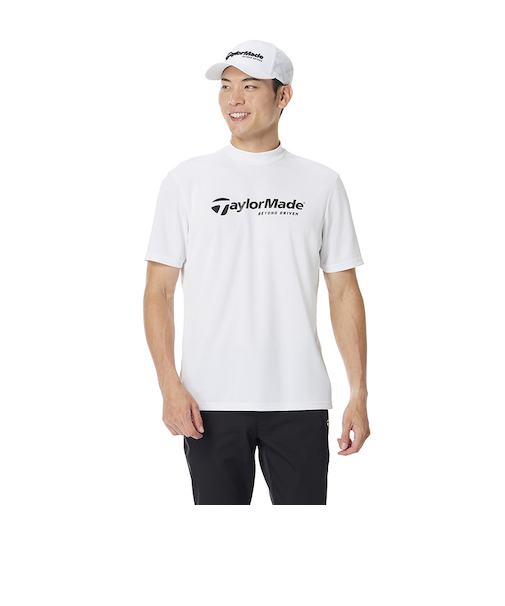 テーラーメイド（TAYLORMADE）モックネック ゴルフ 半袖 メンズ BEYOND DRIVEN M24005-TL746