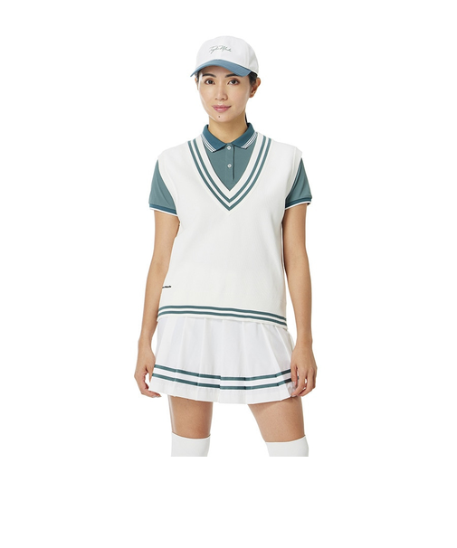 テーラーメイド（TAYLORMADE）ゴルフウェア Vネックラインドセーターベスト M24166-TL793