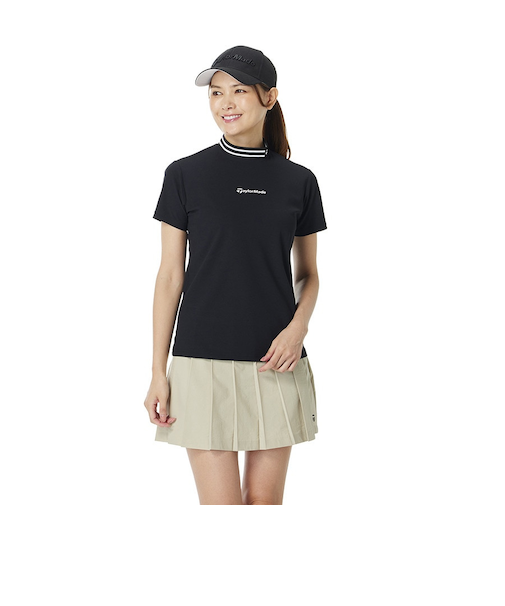 テーラーメイド(TAYLORMADE)モックネック レディース ゴルフ ベーシック半袖モック M24191-TL801