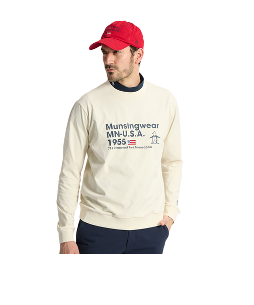 マンシング（MUNSING）モックネック ゴルフ KARUISHI 長袖 はっ水カットソー MG6SSW31M WH00